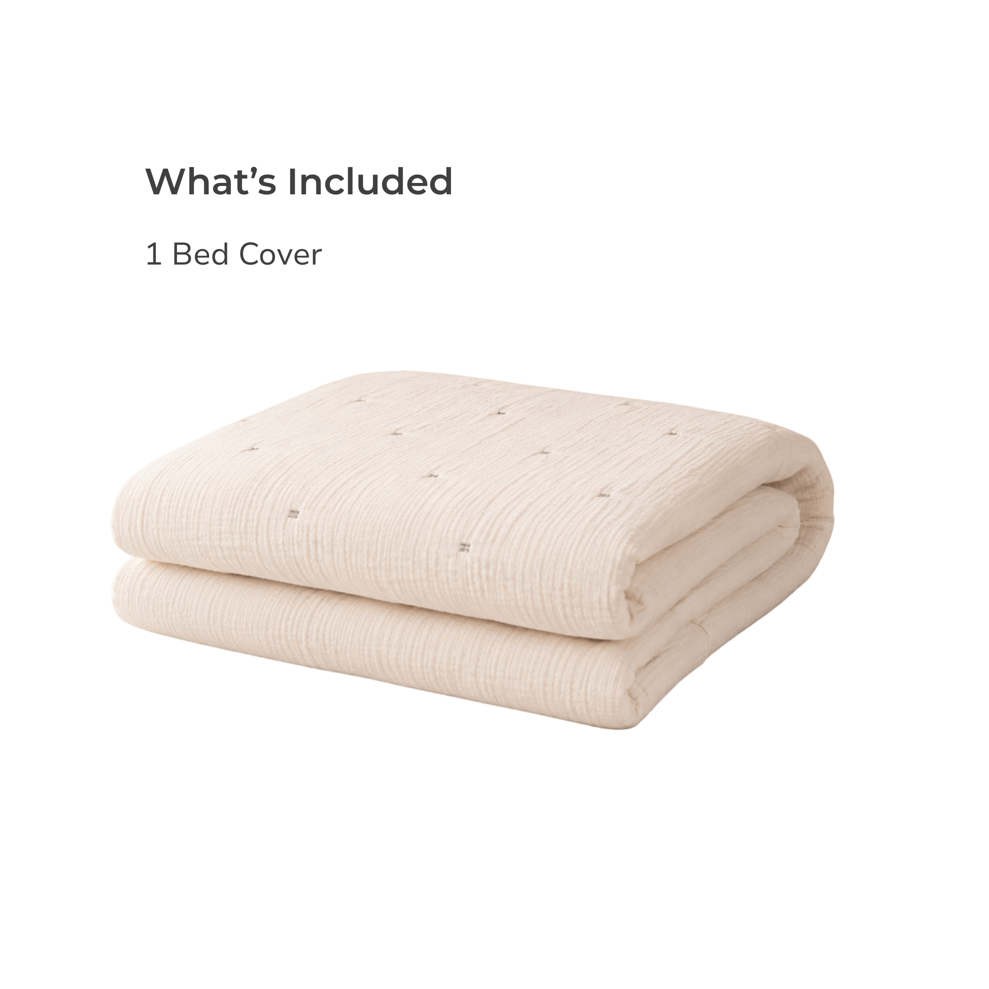 Cloud Cotton Gauze Quilted Bed Cover
