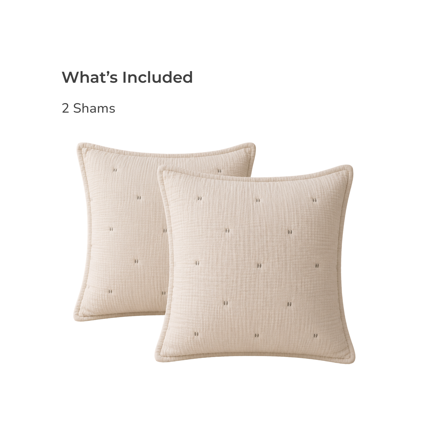 Cambric Cotton Quilted Shams