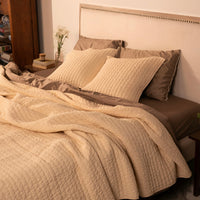 Cambric Cotton Quilted Bed Cover