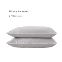 Piping Luxe Pillowcase Pair | 600 Thread Count