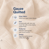 Cloud Cotton Gauze Quilted Bed Cover
