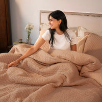 Cambric Cotton Quilted Bed Cover
