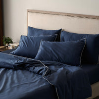 Piping Luxe Pillowcase Pair | 600 Thread Count