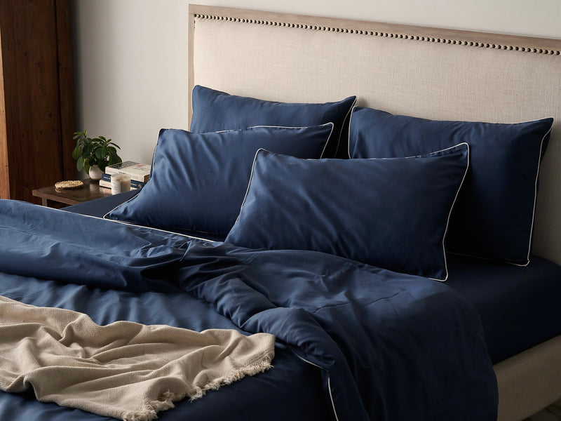 Piping Luxe Sheet Set | 600 Thread Count