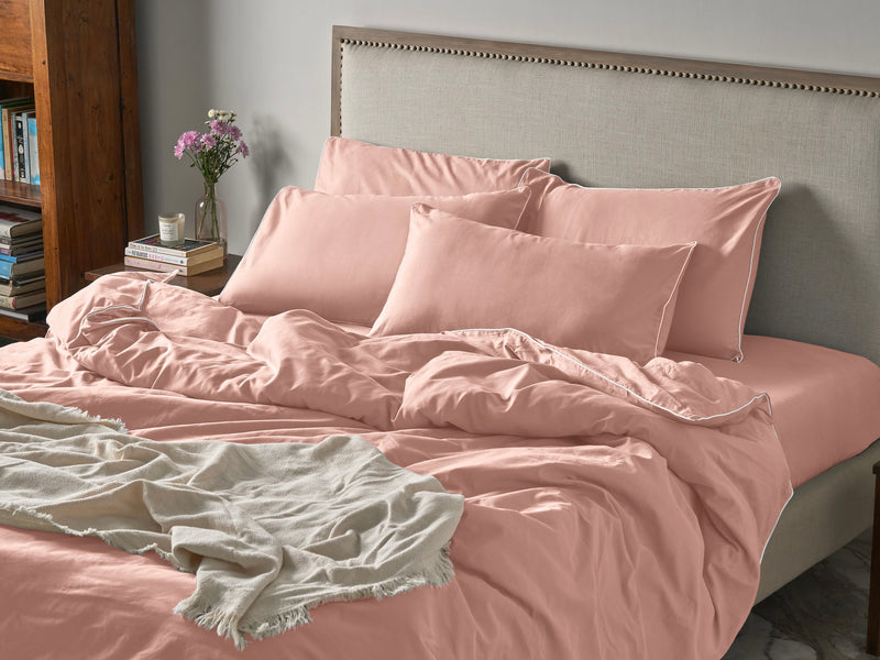 Piping Luxe Duvet Cover Set | 600 Thread Count