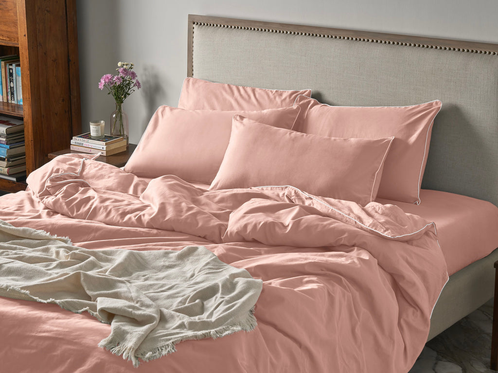 Piping Luxe Duvet Cover Set | 600 Thread Count