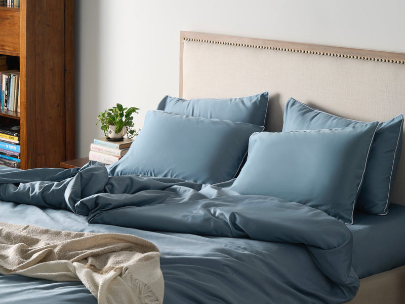 Piping Luxe Pillowcases | 600 Thread Count