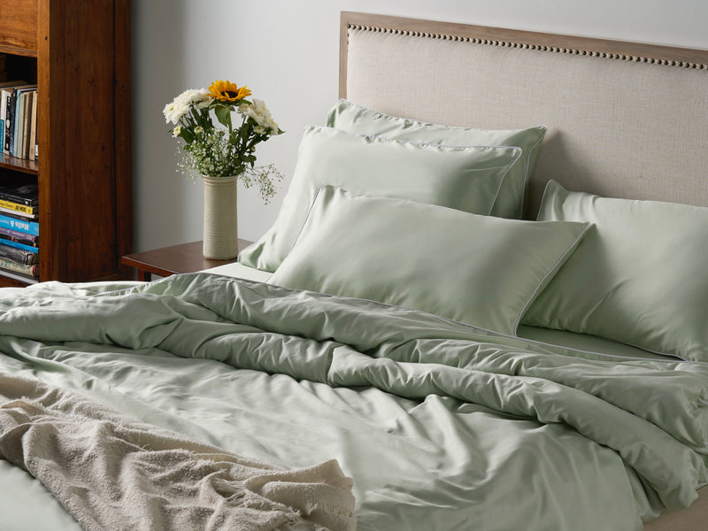 Piping Luxe Pillowcases | 600 Thread Count