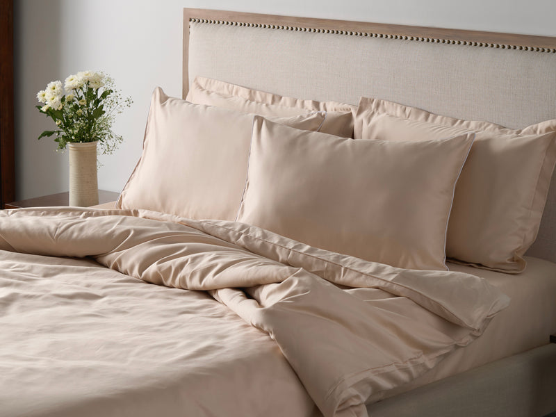 Piping Luxe Pillowcases | 600 Thread Count