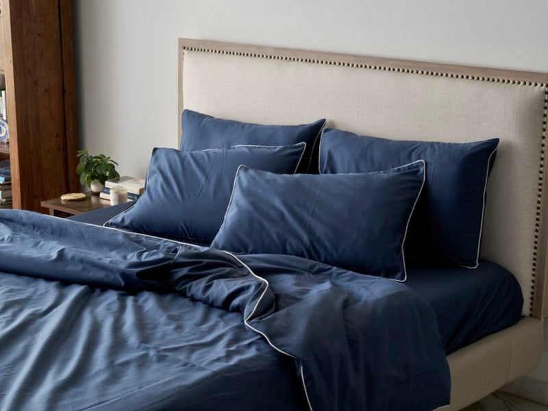 Piping Luxe Pillowcases | 600 Thread Count
