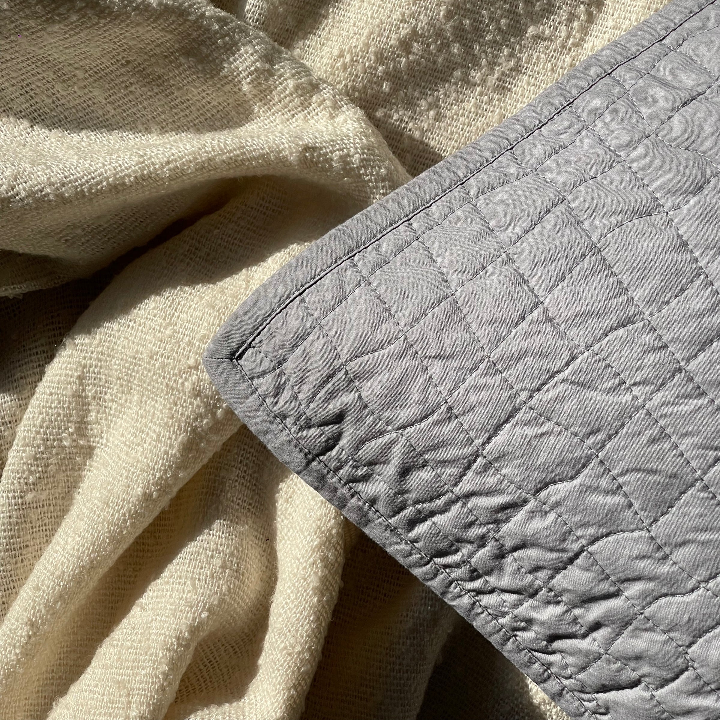 Organic Cotton Quilted Shams