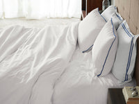 Piping Hotel Percale Duvet Cover Set