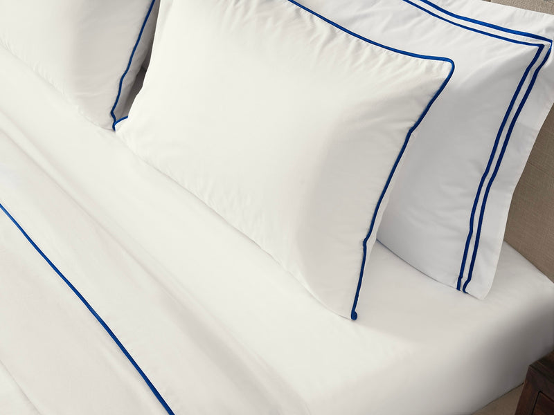 Piping Hotel Percale Sheet Set