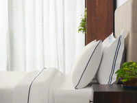 Piping Hotel Percale Sheet Set